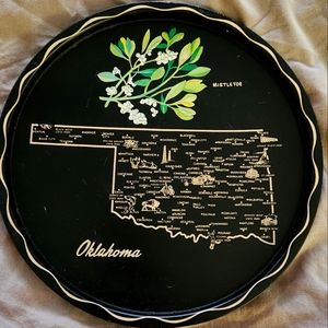 Vintage Tin Oklahoma plate/tray